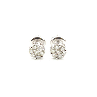 Flower Diamond Earrings .35ct