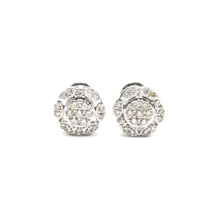 Flower Round Diamond Studs .55ct