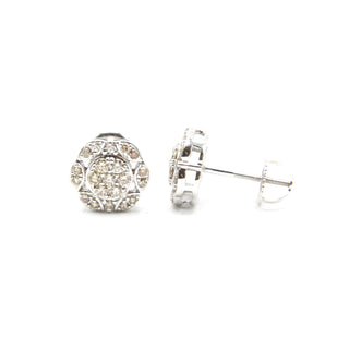 Flower Round Diamond Studs .55ct