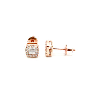 Classic Square Baguette Studs .35ct