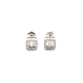 Classic Square Baguette Studs .35ct