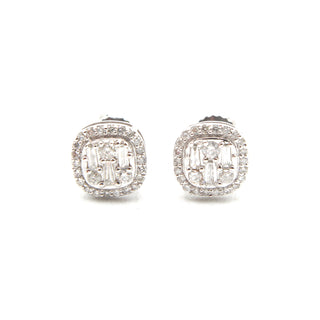 Square Diamond Studs .40ct