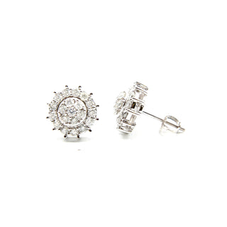 "Sunshine" Round Diamond Studs .90ct