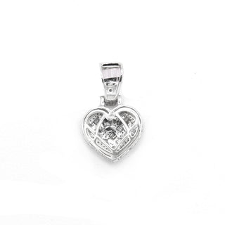 Heart Pendant WG .55ct