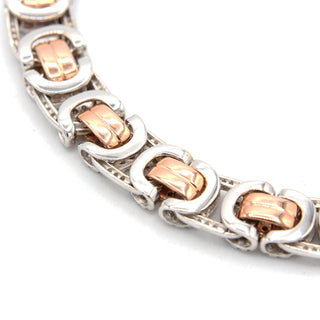 Bust Down Byzantine Diamond Bracelet