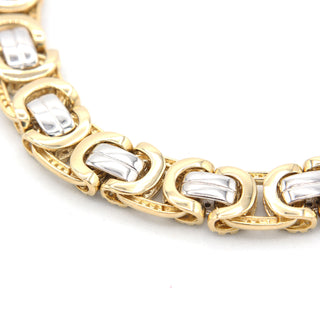 Bust Down Byzantine Diamond Bracelet