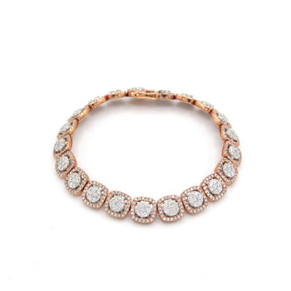 Round & Square Diamond Bracelet