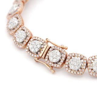 Round & Square Diamond Bracelet