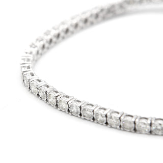 Illusion Set Diamond Tennis Bracelet 3.85ct