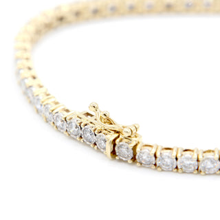 Illusion Set Diamond Tennis Bracelet 3.85ct