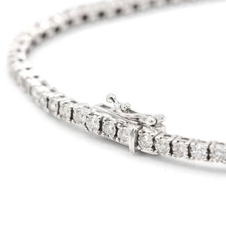 Illusion Set Diamond Tennis Bracelet 2.10ct