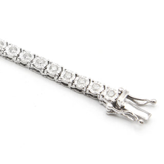 Illusion Set Diamond Tennis Chain 7.25ct