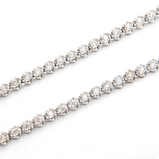 Bullet Set Diamond Tennis Chain 4.00ct