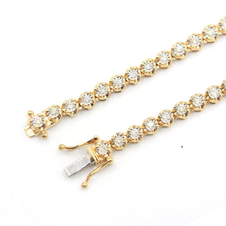 Bullet Set Diamond Chain 5.00ct