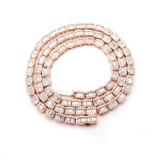 Round & Baguette Diamond Chain