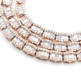 Round & Baguette Diamond Chain