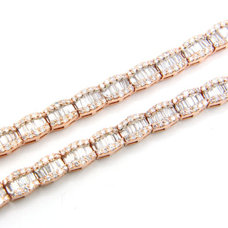 Round & Baguette Diamond Chain