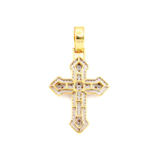 Double Stacked Cross Diamond Pendant 1.25ct