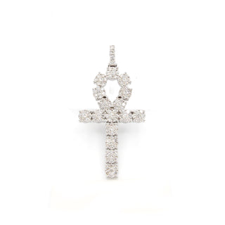 Ankh Cross Diamond Pendant YG 3.00ct