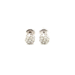 Flower Diamond Earrings .50ct