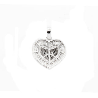 SUFF-ICED OUT Heart Diamond Pendant WG 3.20ct