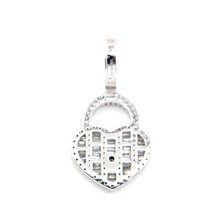 Heart With Key Diamond Pendant
