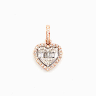 Double Heart Diamond Pendant