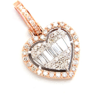 Double Heart Diamond Pendant