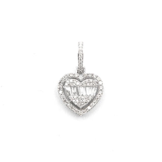 Double Heart Diamond Pendant