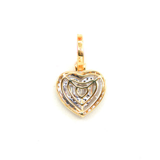 Double Heart Diamond Pendant