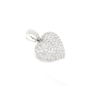 Puffed Up Heart Diamond Pendant 1.25ct