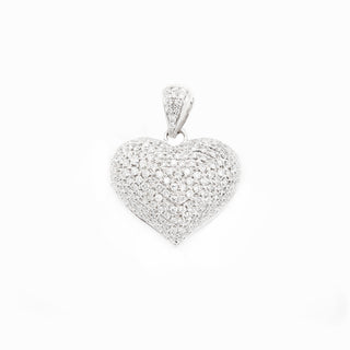 Puffed Up Heart Diamond Pendant 2.25ct