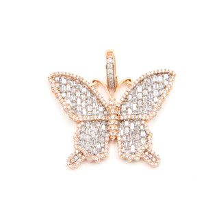 Baguette Butterfly Diamond Pendant 1.40ct