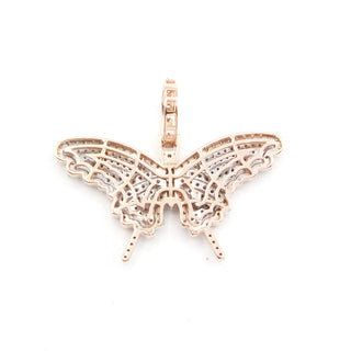 Two-Tone Butterfly Diamond Pendant 1.50ct
