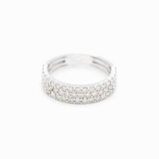 Classic Three Row Diamond Band 2.00ct