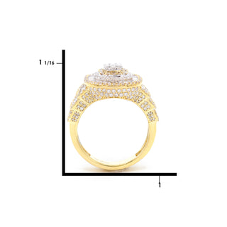 Round & Baguette Diamond Ring 2.85ct