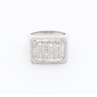 Round & Baguette Knuckle-Up Diamond Ring 1.95ct